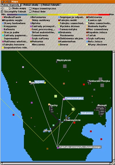 Mapa w grze Simutrans